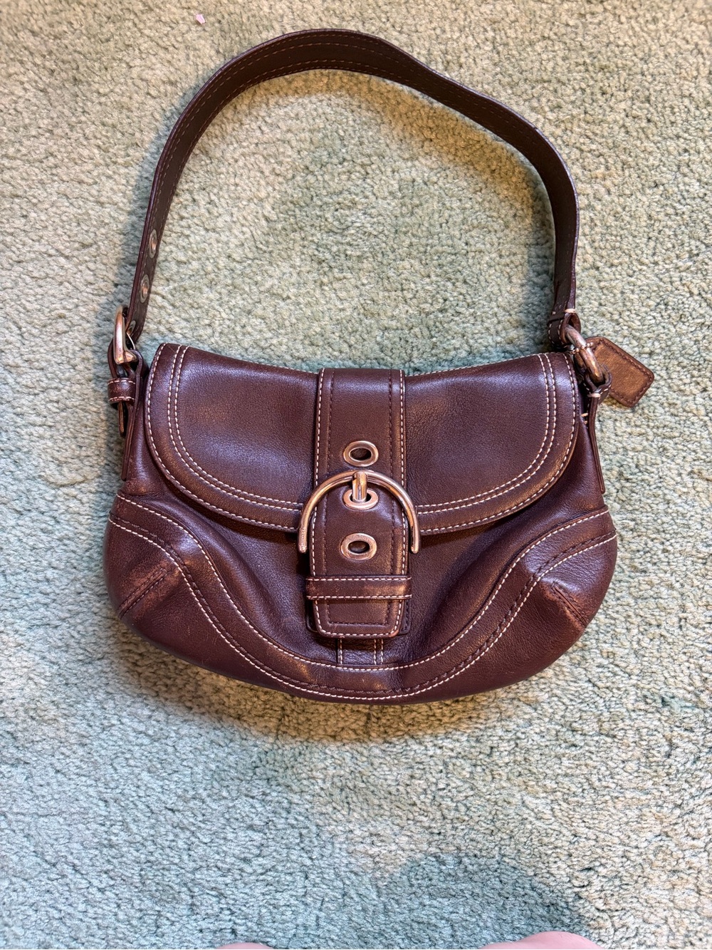 Vintage Coach Brown Soho Shoulder Bag